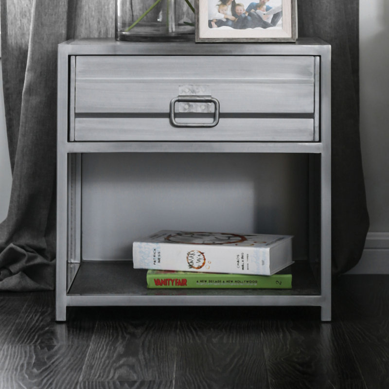 Adame 19.88'' W Metal Nightstand
