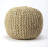 Kameron 19" Wide Round Pouf Ottoman-1605700829