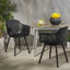 ensemble de 2 chaises de patio avec pieds robustes