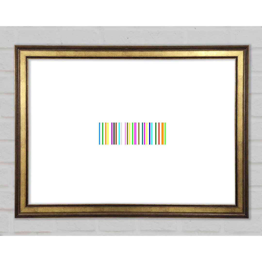 Barcode - Einzelner Bilderrahmen Kunstdrucke