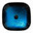 Bathroom Artistic Tempered Glass Vessel Bathroom Sink With Faucet And Pop-Up Drain, Blue(Includes Only The Bathroom Sink)
