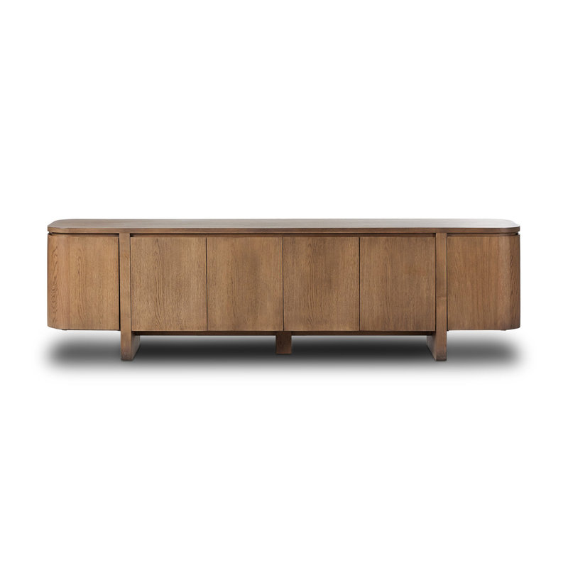 Console média Evani Karmella Elle, Placage chêne fauve