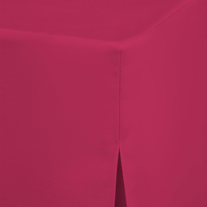 Fuchsia Round 30-Inch Polyester Fitted Table Cover