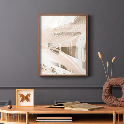 Reproduction encadrée Earthtone Swipe II - bois massif