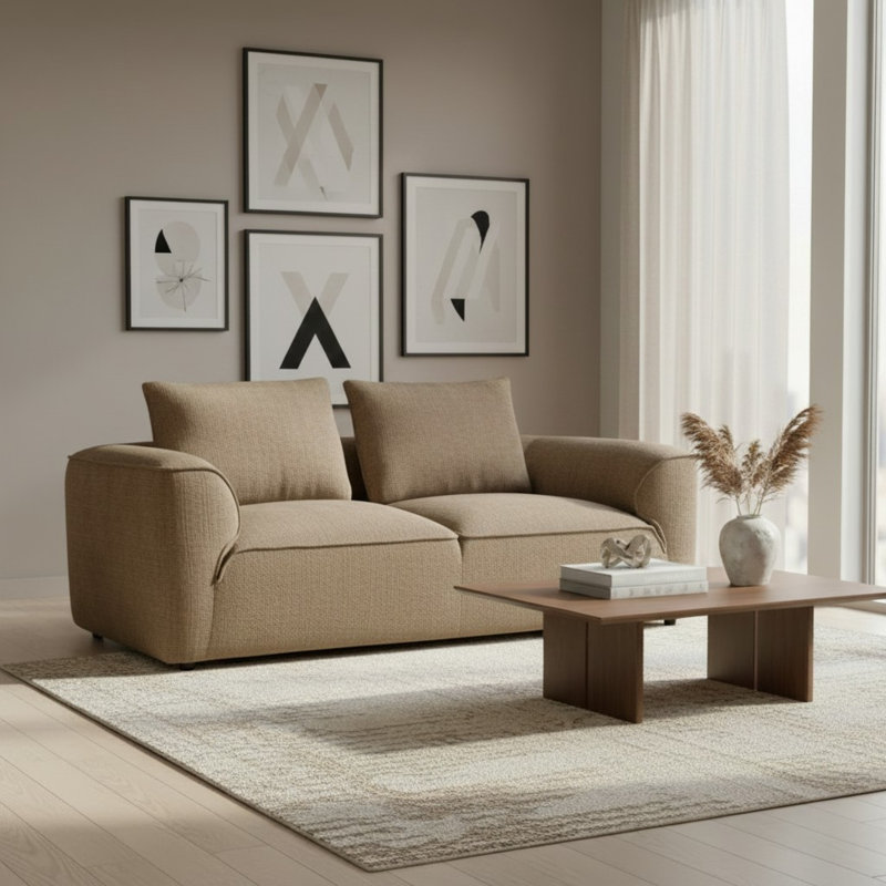 Amado 3 Seater Sofa , Beige
