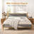 Mid-Century Upholstered Platform Bed-1303522900