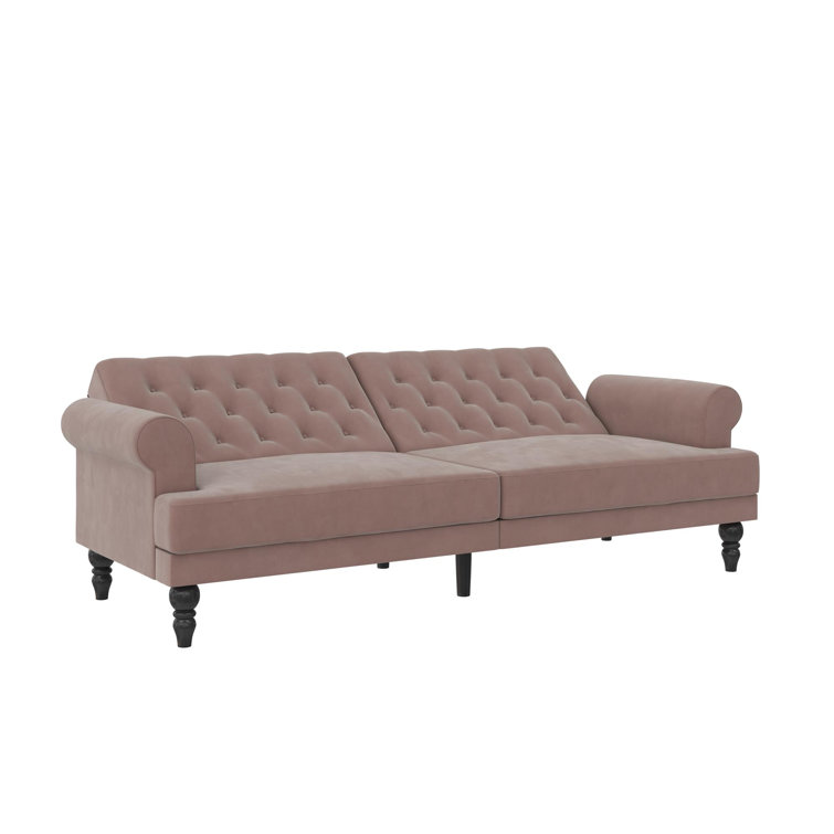 Geraldton Twin 76'' Upholstered Cushion Back Convertible Sofa