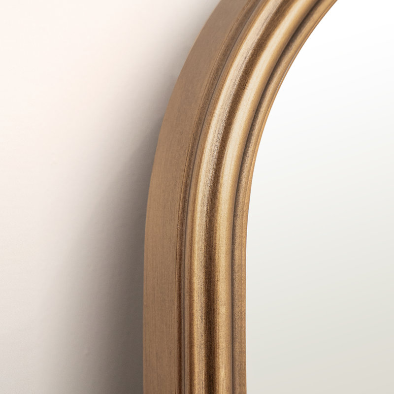 Arnott Arch Decorative Wall Mirror, 36" x 24", Vertical, Antique Gold