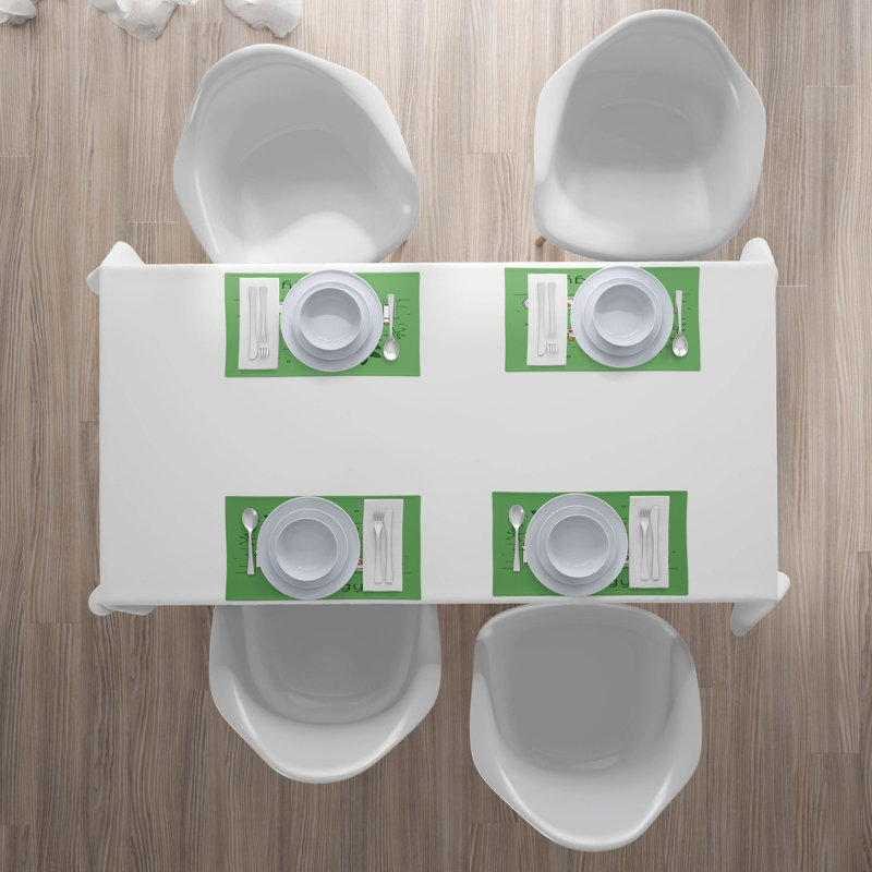 Polyester Abstract Rectangle Placemat