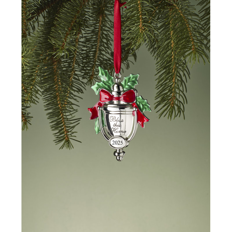 2025 Bless This Home Silverplate Ornament - Thumbnail 3