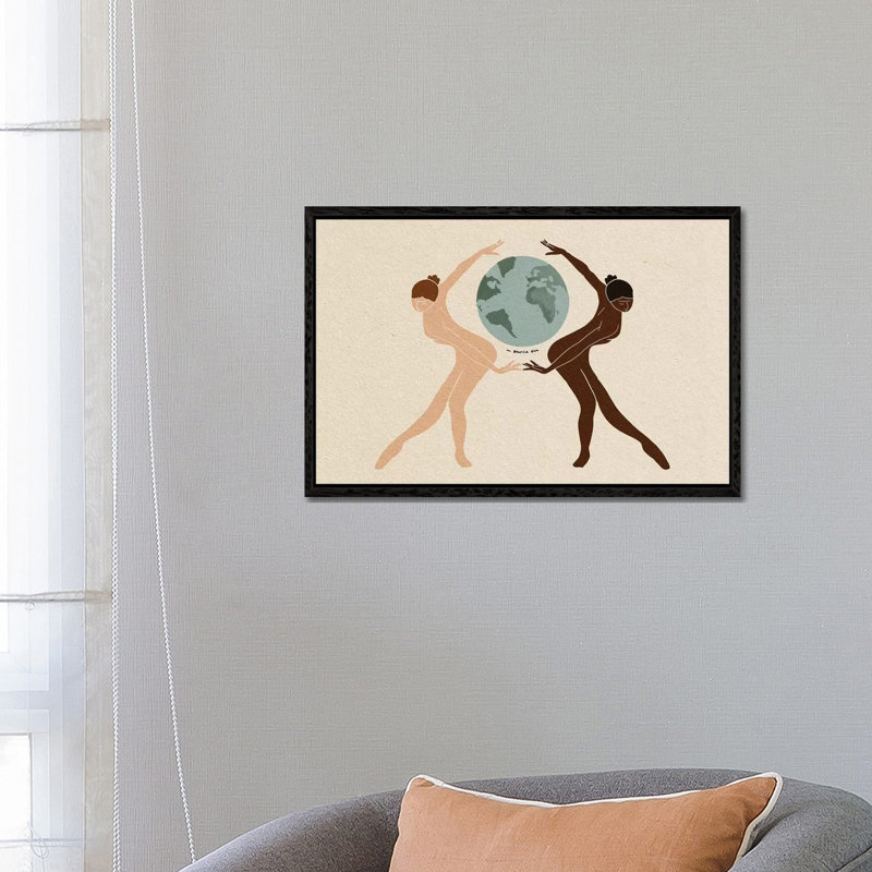 Until We Are All Free by Danica Gim - Print on Canvas, Black Framed, 66.04 cm H x 45.72 cm W