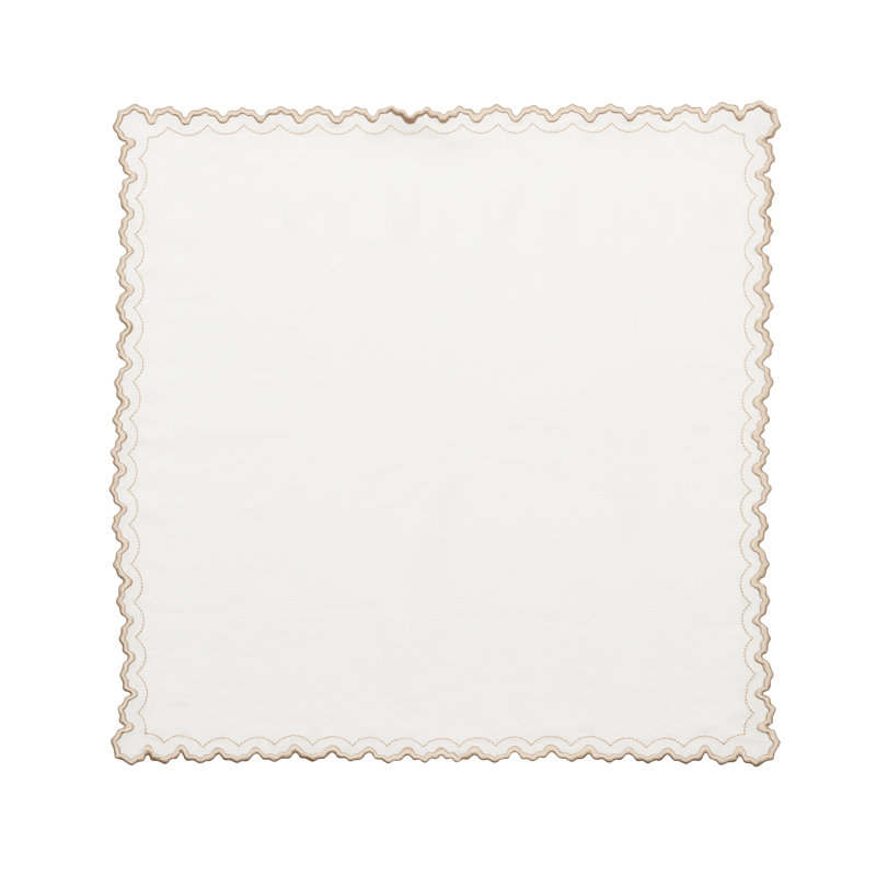 Arches Napkin, White/Natural