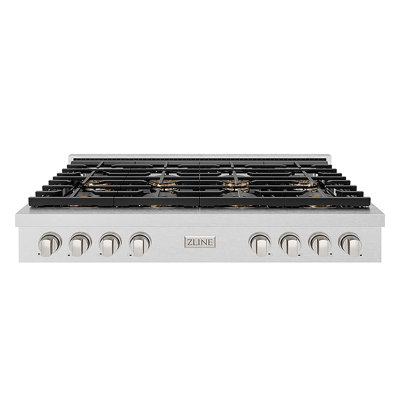 Table de cuisson à gaz 8 po avec 8 brûleurs en acier inoxydable satiné ZLINE ZLINE