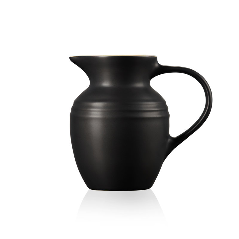 Le Creuset Stoneware Breakfast Jug, Satin Black