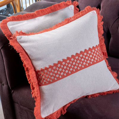 Asensio White Square Cushion Cover
