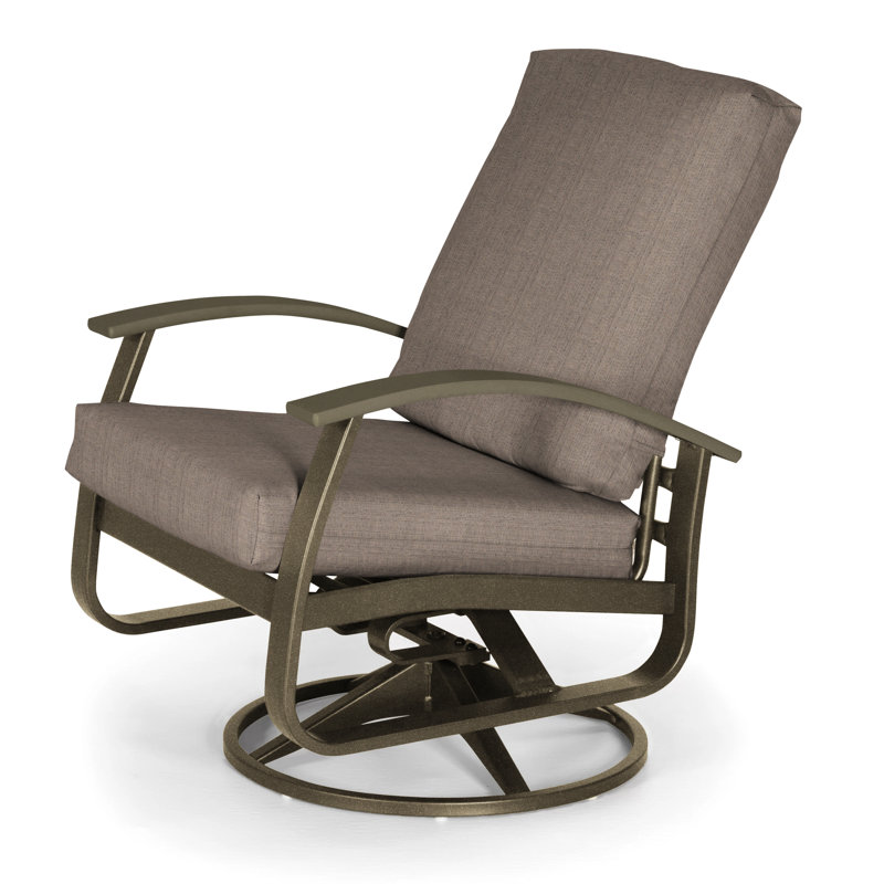 Belle Isle Outdoor Swivel Lounge Chair, Canvas Navy Sunbrella® Canvas, Textured Beachwood, Beachwood P40