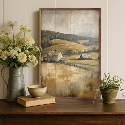 Rustic Farm Land By Petals Prints Design