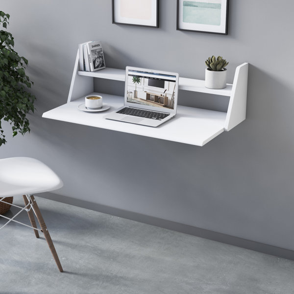 Ebern Designs Elbia Floating Desk & Reviews | Wayfair