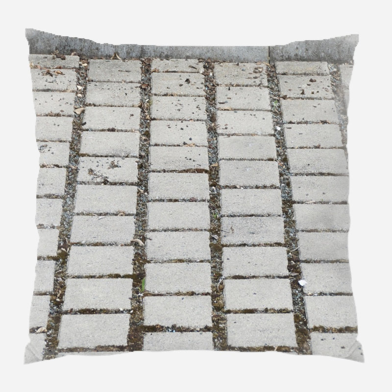 Geometric Microsuede Reversible Throw Pillow