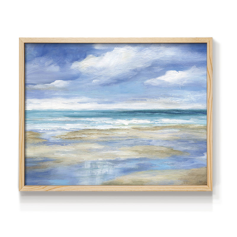 Washy Coast I -Framed Print - Restickable, Naturel, H 22 po x l 28 po