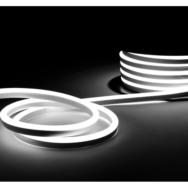 Commercial Grade Plug-in Neon LED Rope Lights IP67 Waterproof, White