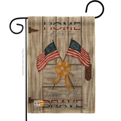 Double Sided 18.50'' H x 13'' W Polyester Garden Flag