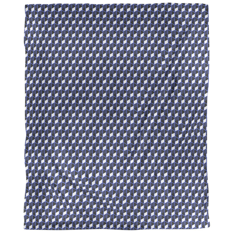 Housse de couette Katelyn Elizabeth, Polyester brossé, Housse de couette pour très grand lit, Bleu foncé / gris pâle
