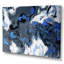 Vagues bleues liquides sur fond blanc et noir - peinture sur toile-67231467-67231466