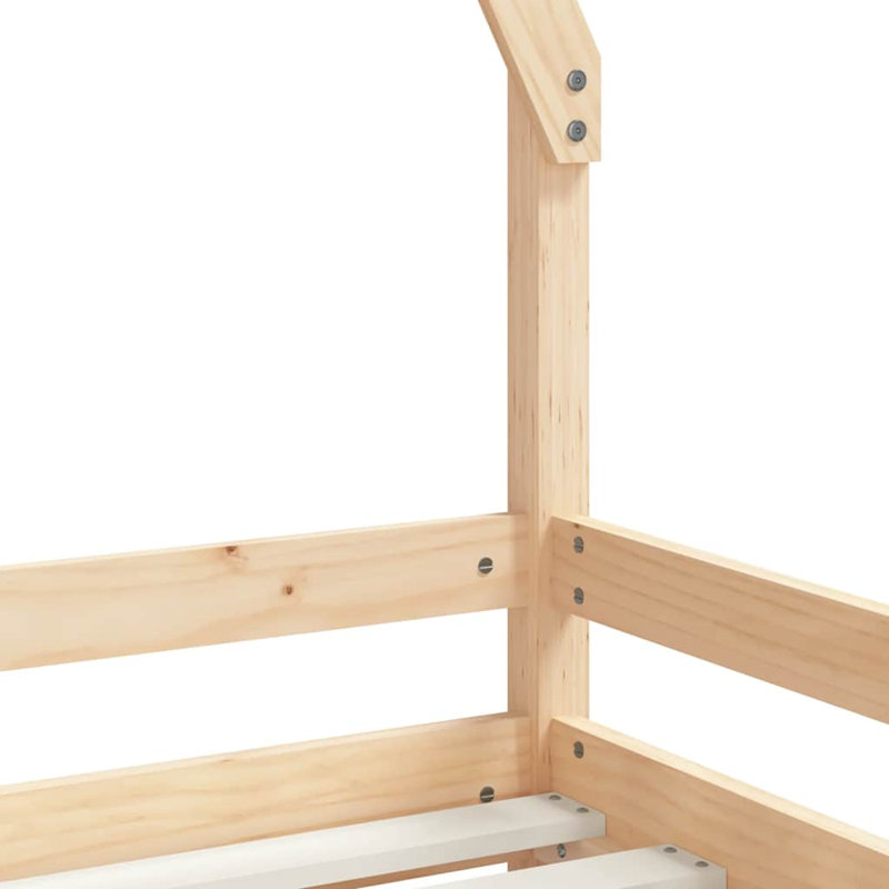 Kids Bed Frame Solid Wood Pine, Cot Bed / Toddler (70 x 140cm)
