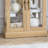 Lighted Curio Cabinet With Roomy Interior - Oak Sophisticated Glass Storage Color