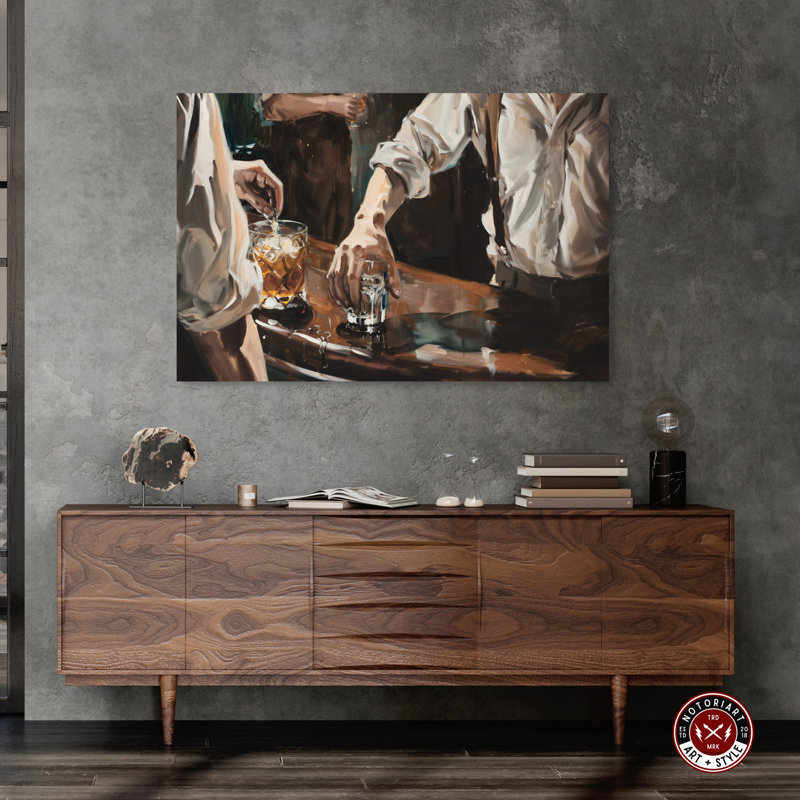 Notoriart Together For Drinks, Toile tendue, H 30 po x l 45 po