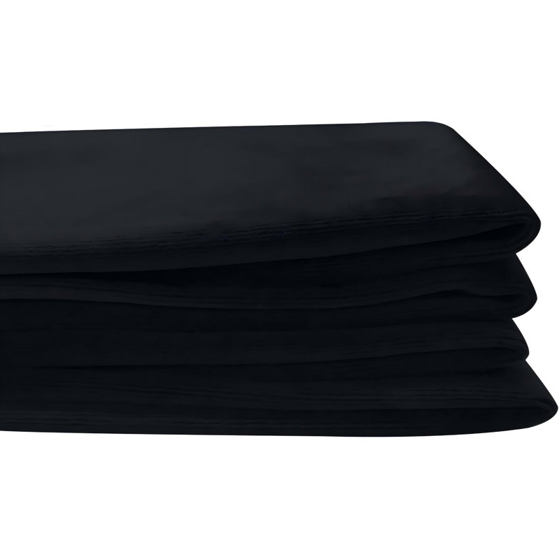 Velvet Standard Pillow Case, Black, 50cm x 200cm