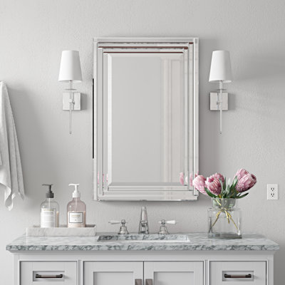Miroir de salle bain biseauté
