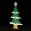 Décoration de Noël d'intérieur et d'extérieur pour arbre de Noël vert 5 pi
