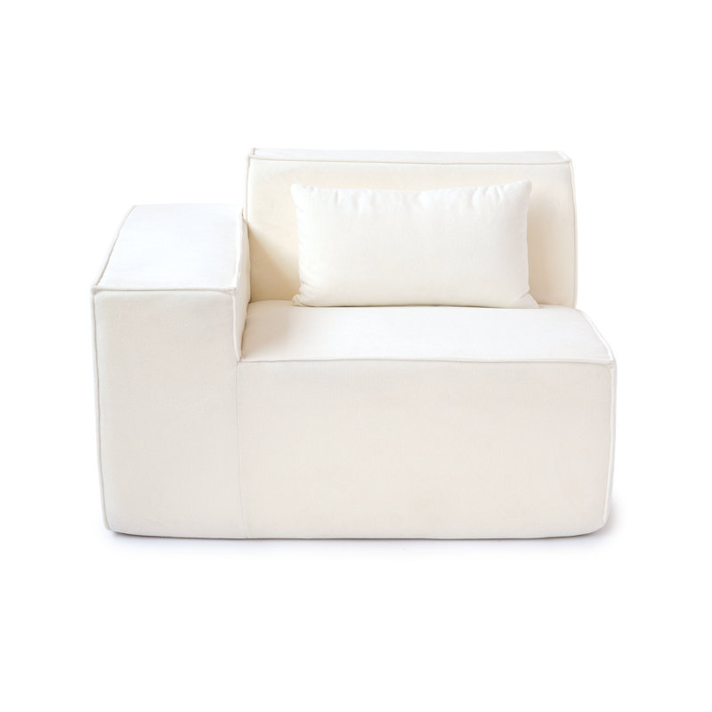 Fauteuil d'angle (côté droit), Beige