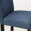 3 tables rondes de 36 po, 2 chaises en tissu bleu, structure en métal, barre de rangement supplémentaire avec chaises 3, tissu, espace