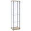 Vitrine 3 tablettes en verre transparent