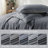 Solayne 100% Washed Cotton Duvet Cover Set with Faux Hemp Texture, Solid Color, Zipper Closure and Corner Ties-111685165-111685183