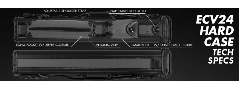 2'10" Pool Cue Case, Gray