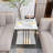 Marble Top End Table with Storage