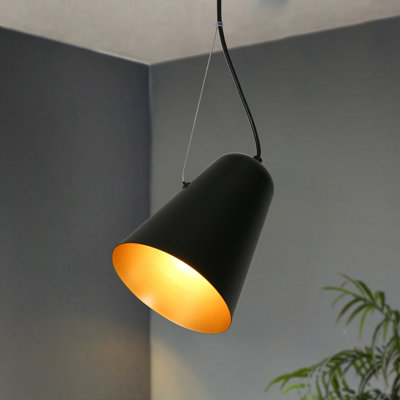Luminaire suspendu simple à 1 lumière