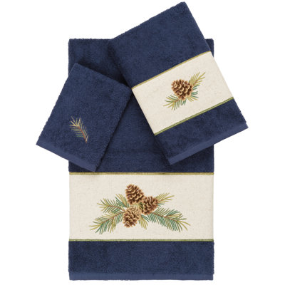 Pierre 3 Piece 100% Turkish Cotton Towel Set