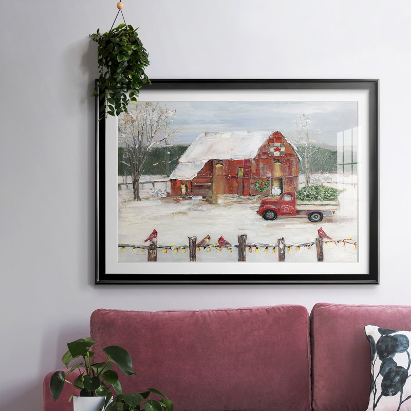 Christmas Farmyard, H 27 po x l 39 po x P 1,5 po, Noir