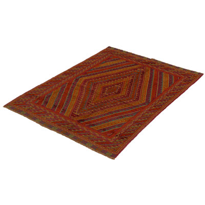 Jikai One-of-a-Kind 4'11" X 5'10" New Age Wool Area Rug in