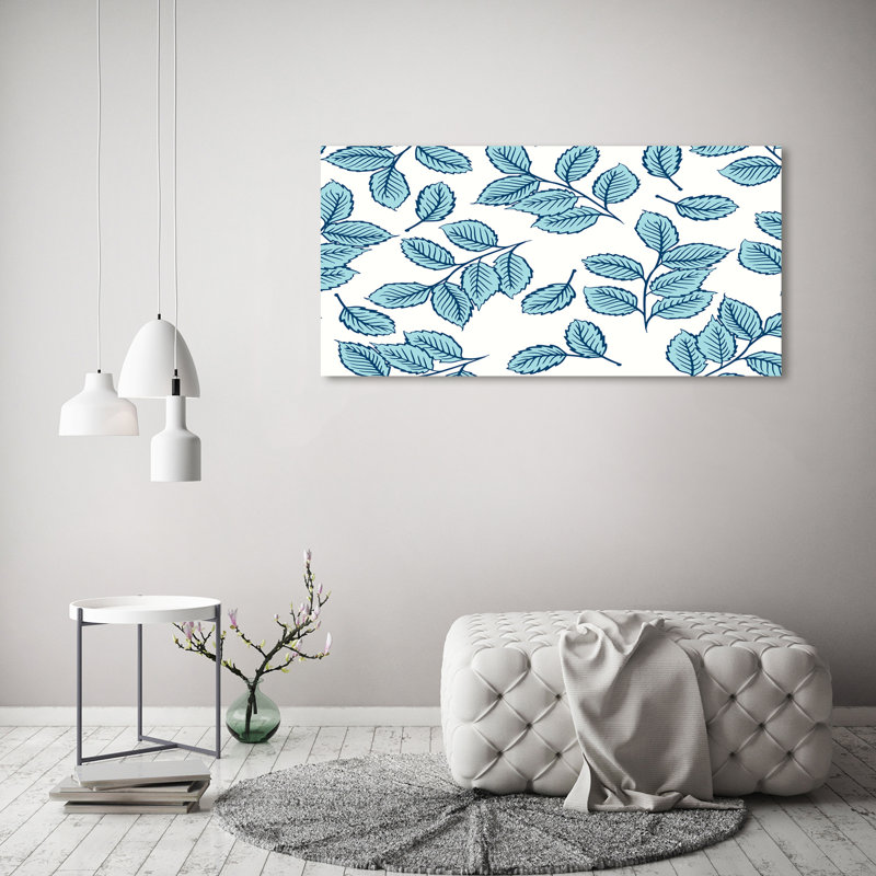 Leaves 1 Piece Wrapped Canvas Wall Art