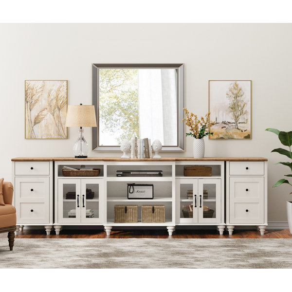 Charlton Home® Scarlett TV Stand, Home Entertainment Center With ...