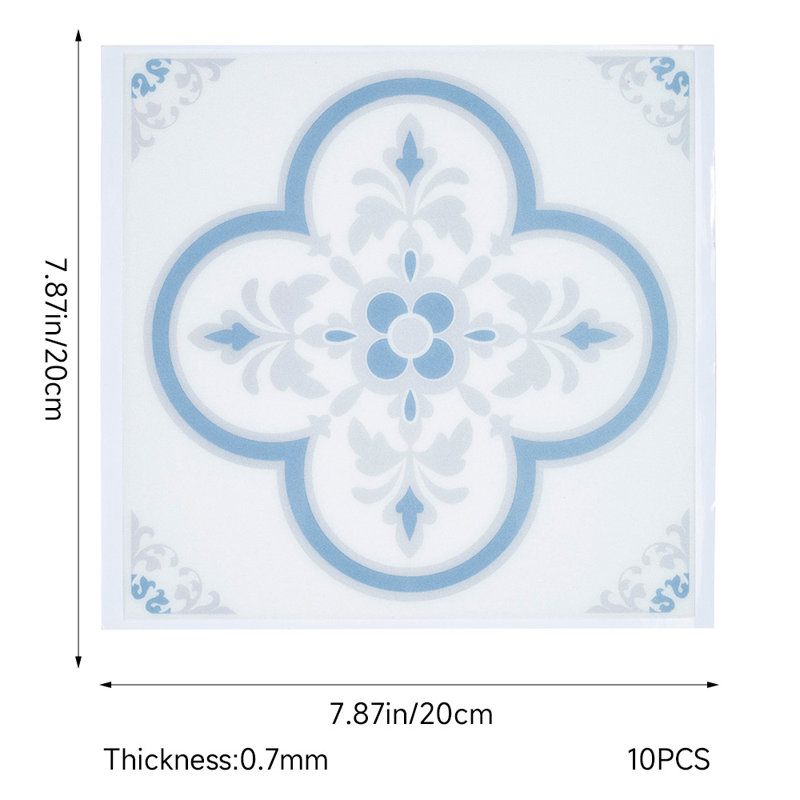 Cardinale 20x20cm PVC Tile in White
