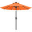 Parasol de marché avec lumières solaires à DEL, inclinaison et manivelle Cutshall-1995405503-1931859106