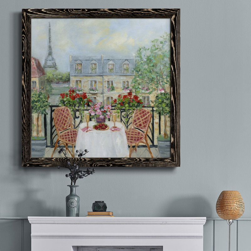 Spring Wood II - peinture sur toile encadrée, H 31,5 po x l 31,5 po x P 1,5 po, Cadre noir
