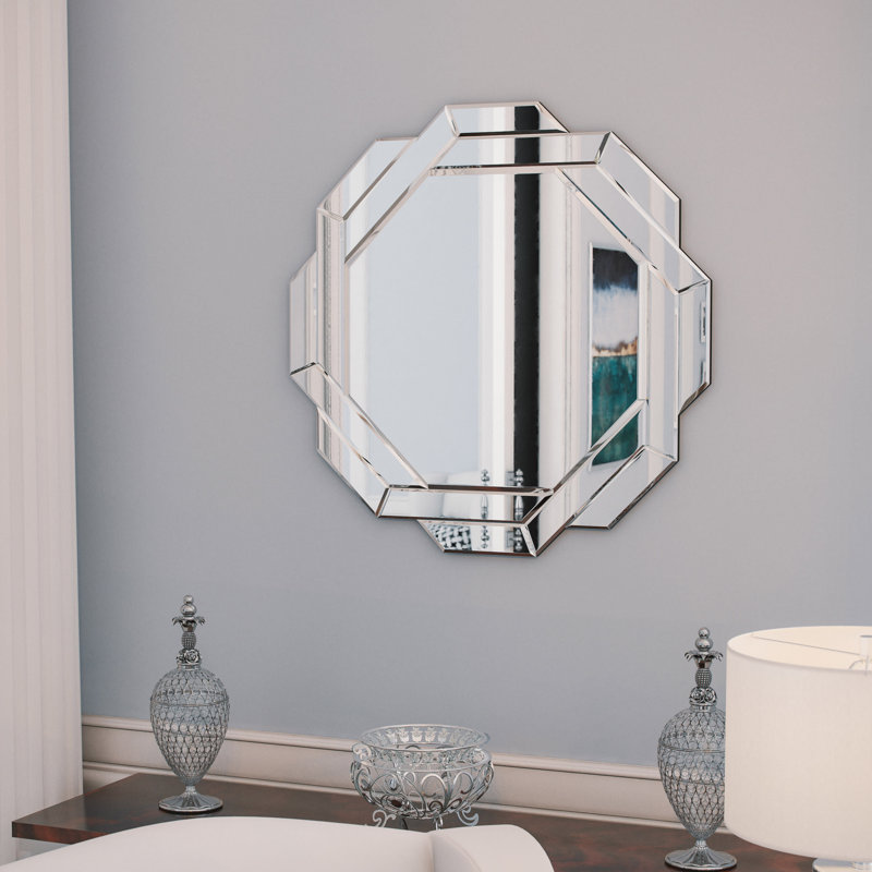Miroir octogonal Junction - grand, 34 po x 34 po